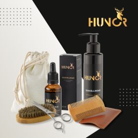 Hunor szakállolaj és mosó kiegészítőkkel